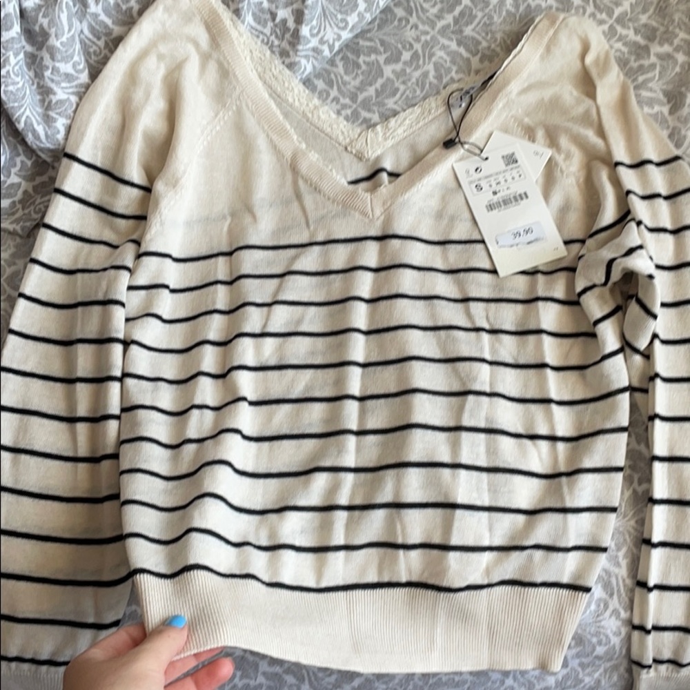 Zara soft striped sweater
